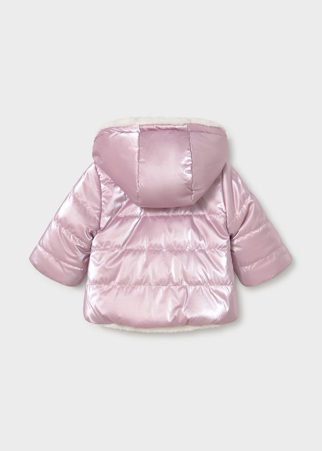 Blusão reversivel - Rosa malva