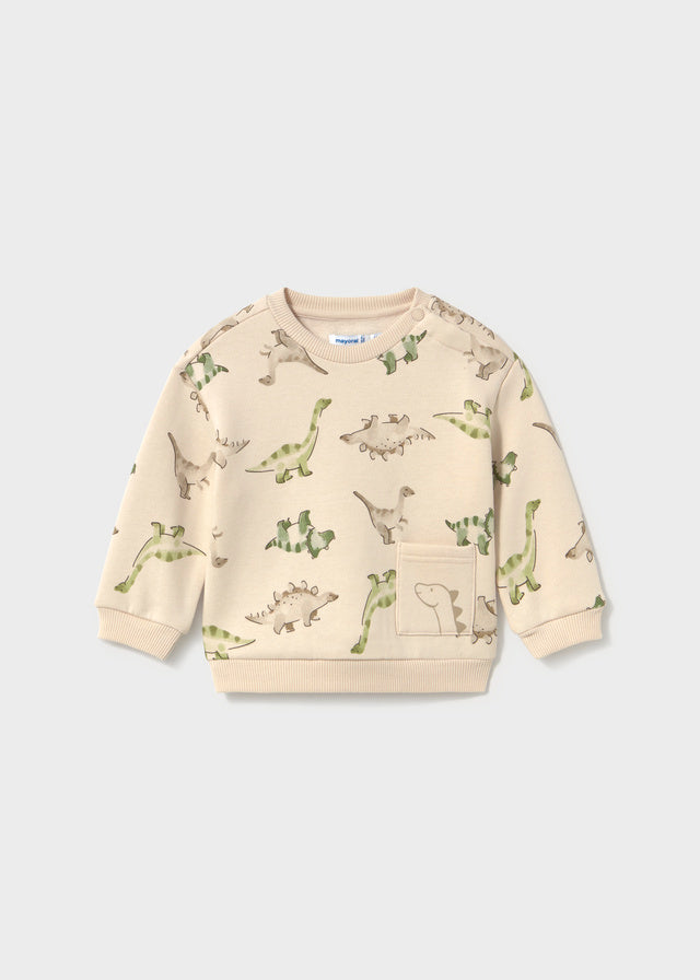 Sweat estampada dinossauros - Light topo