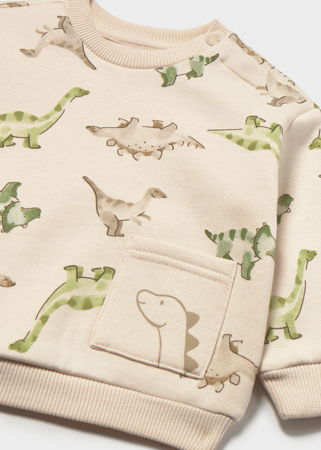 Sweat estampada dinossauros - Light topo