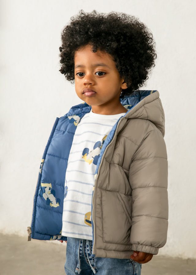 Blusão soft reversivel - Azul escur