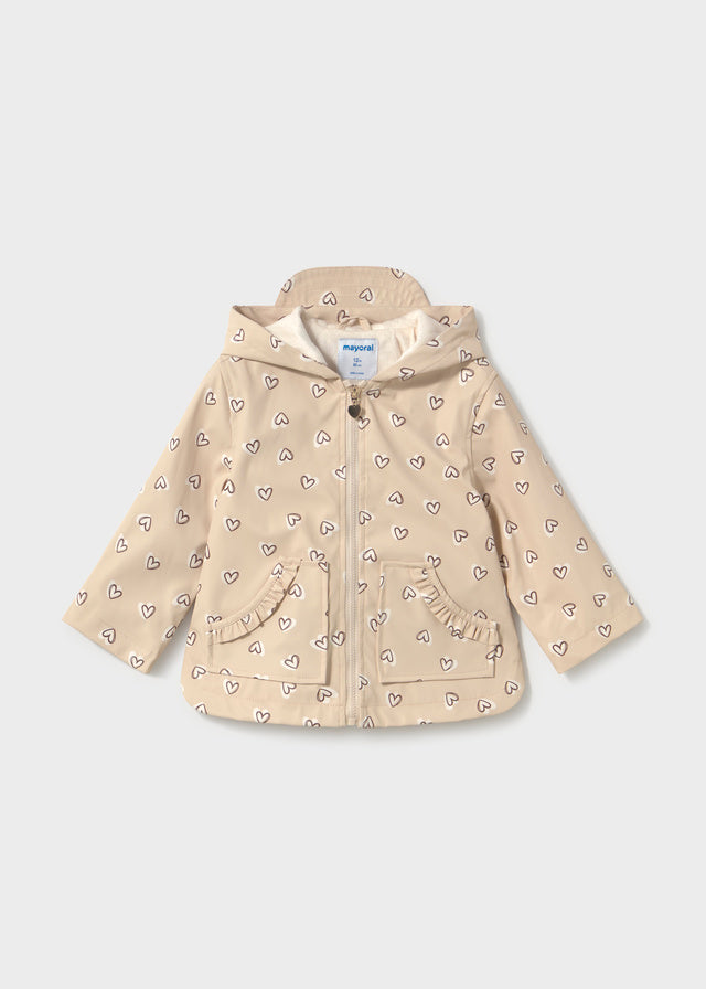 Capa de chuva estampada - Biscuit