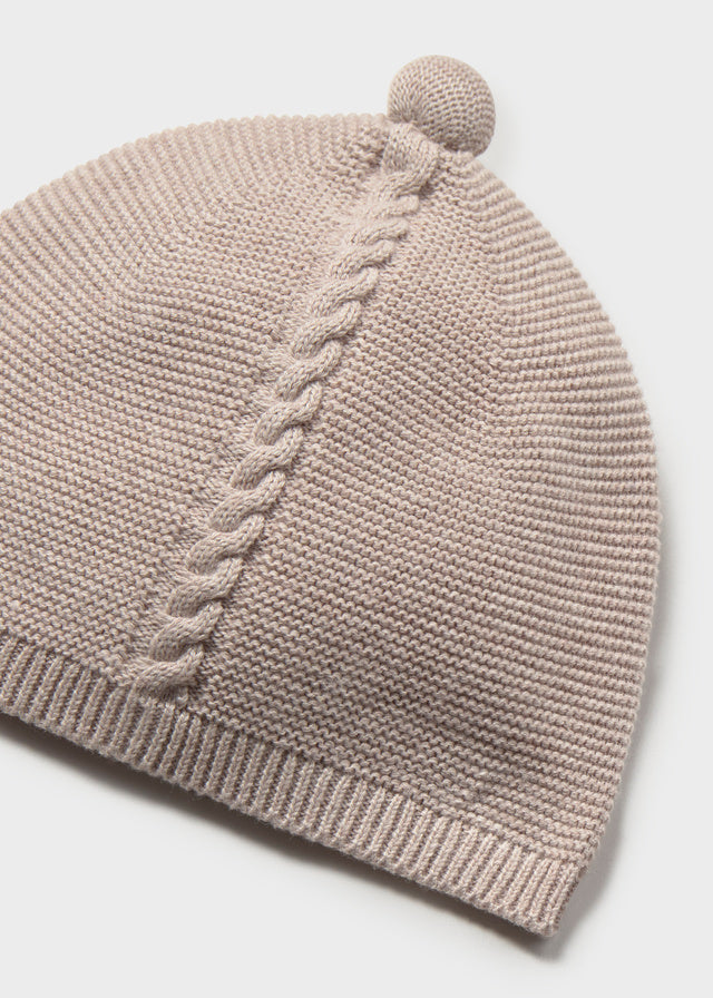 Conj. gola e gorro tricô - Moca vig