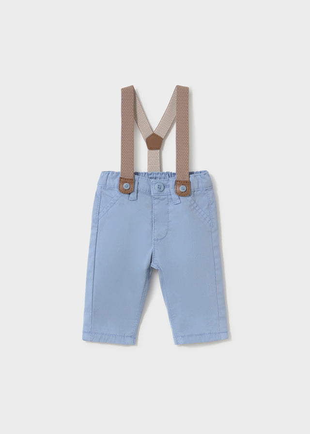 Calça suspensórios - Verde Azul
