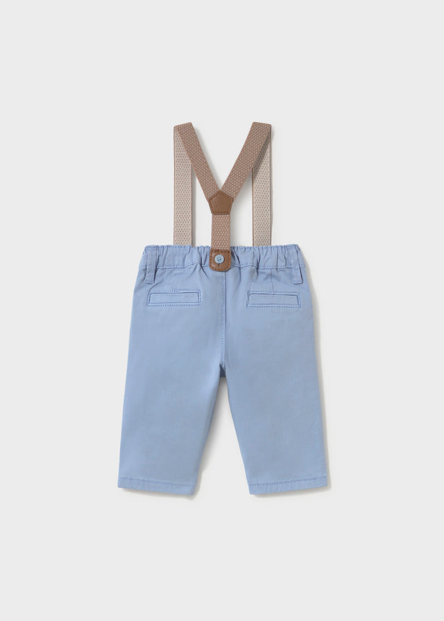 Calça suspensórios - Verde Azul
