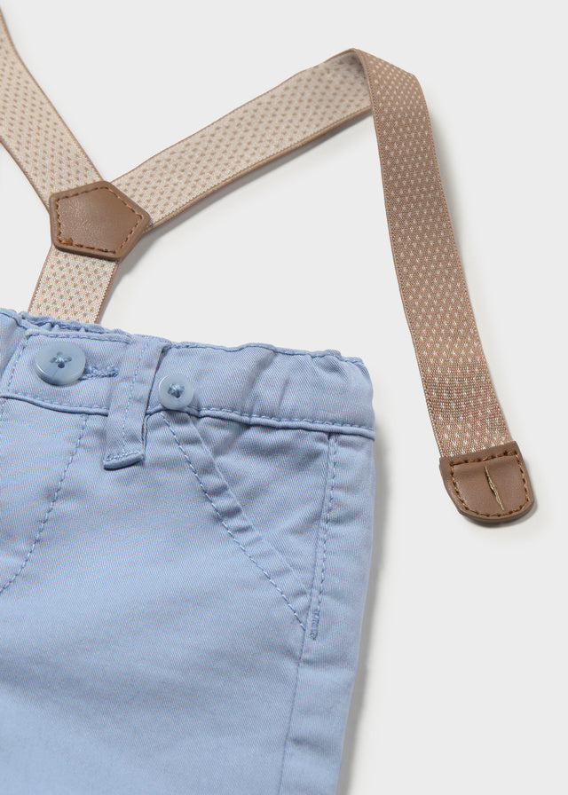 Calça suspensórios - Verde Azul