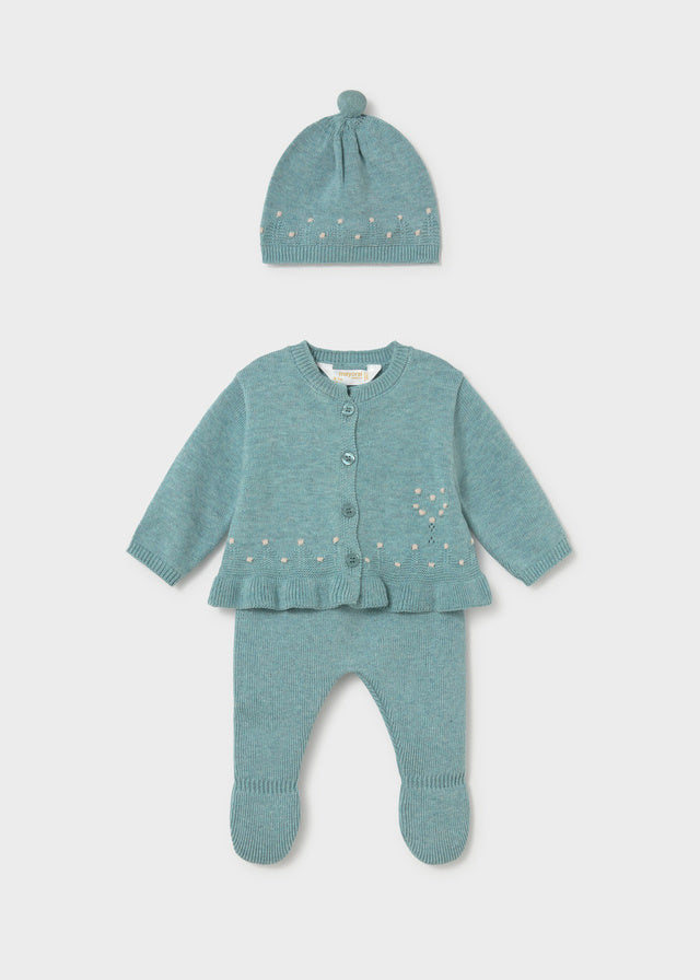 Conj. bébé c/ casaco - Mineral vi