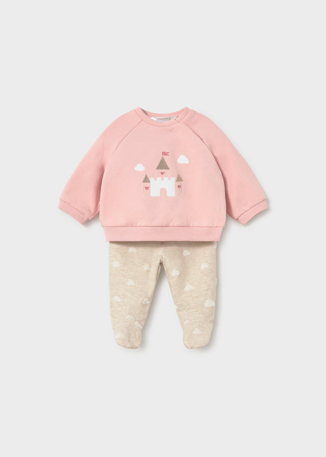 Conj.polainas - Rosa baby