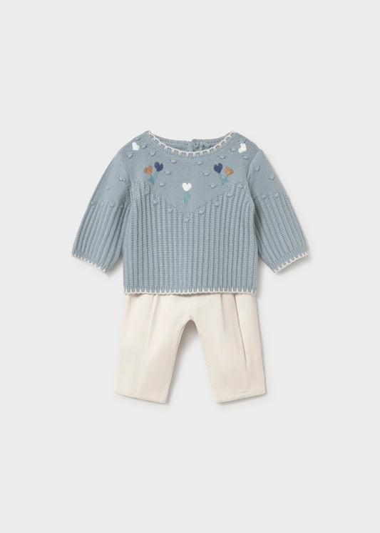 Conj. jersey e calça - Floco