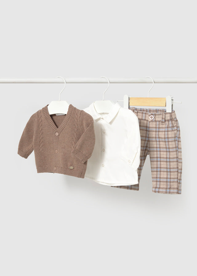 Conj. calça camisa e casaco - Brownie vi
