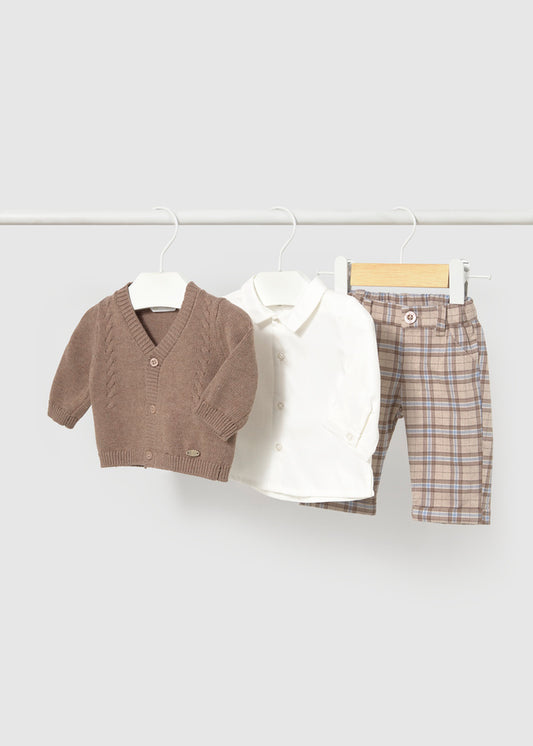 Conj. calça camisa e casaco - Brownie vi