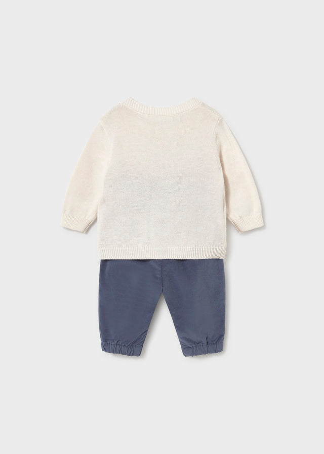 Conj. calça jersey - Azul escur