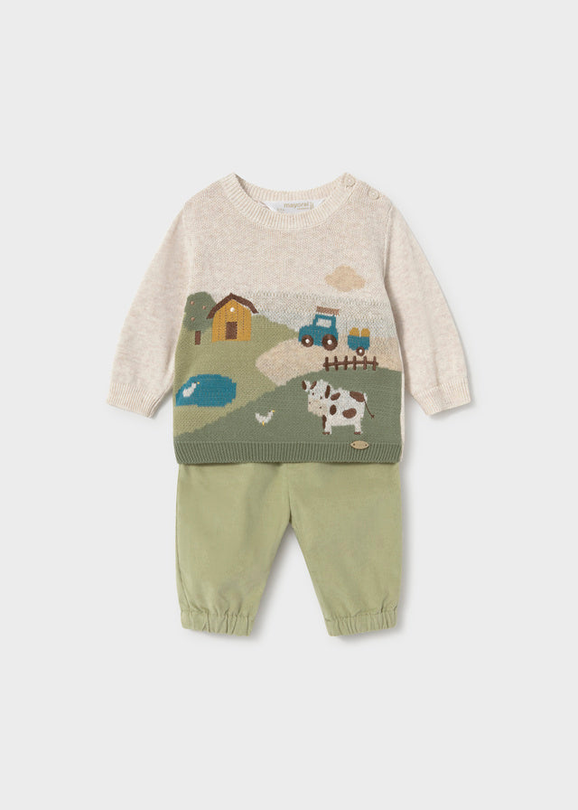 Conj. calça jersey - Cacto