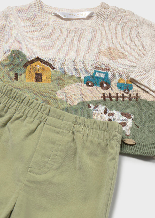 Conj. calça jersey - Cacto