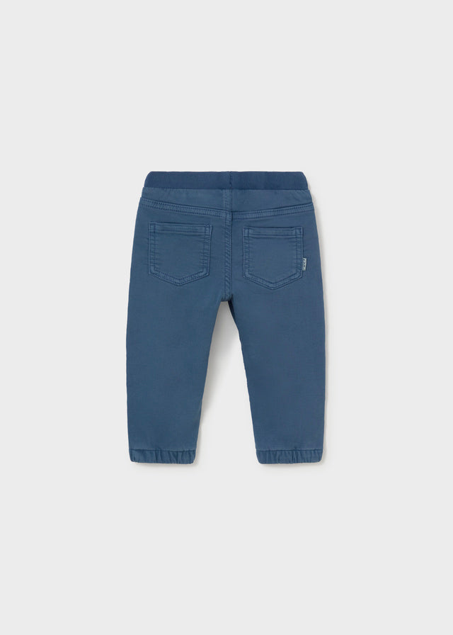 Calça jogger sarja soft - Azul escur