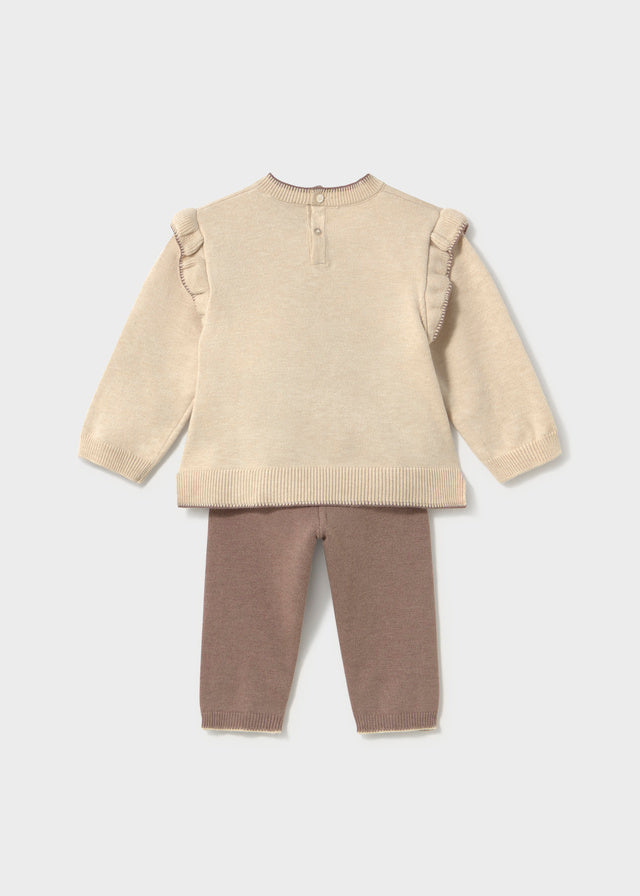 Conj. calça tricô - Cacau vig