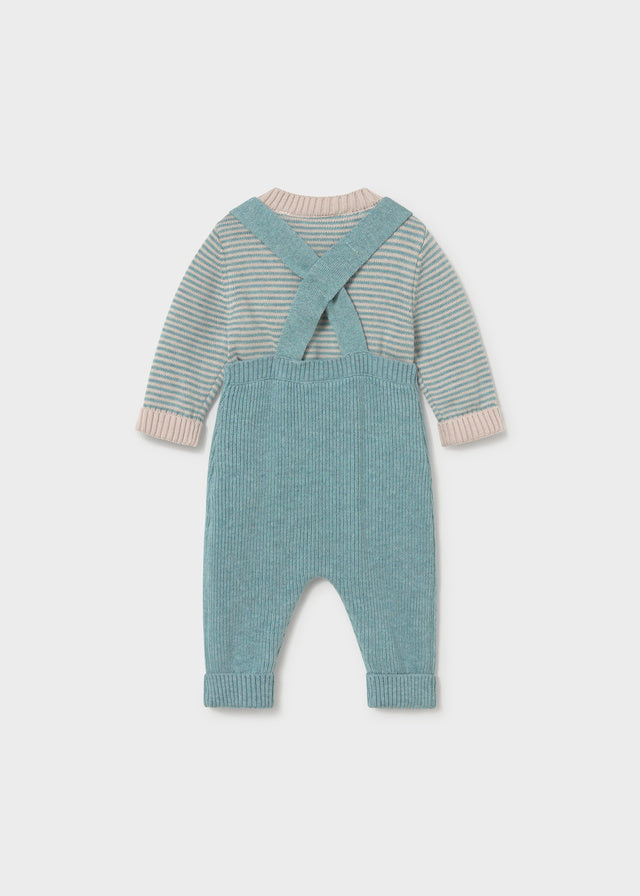 Conj. jardineira tricot - Mineral vi