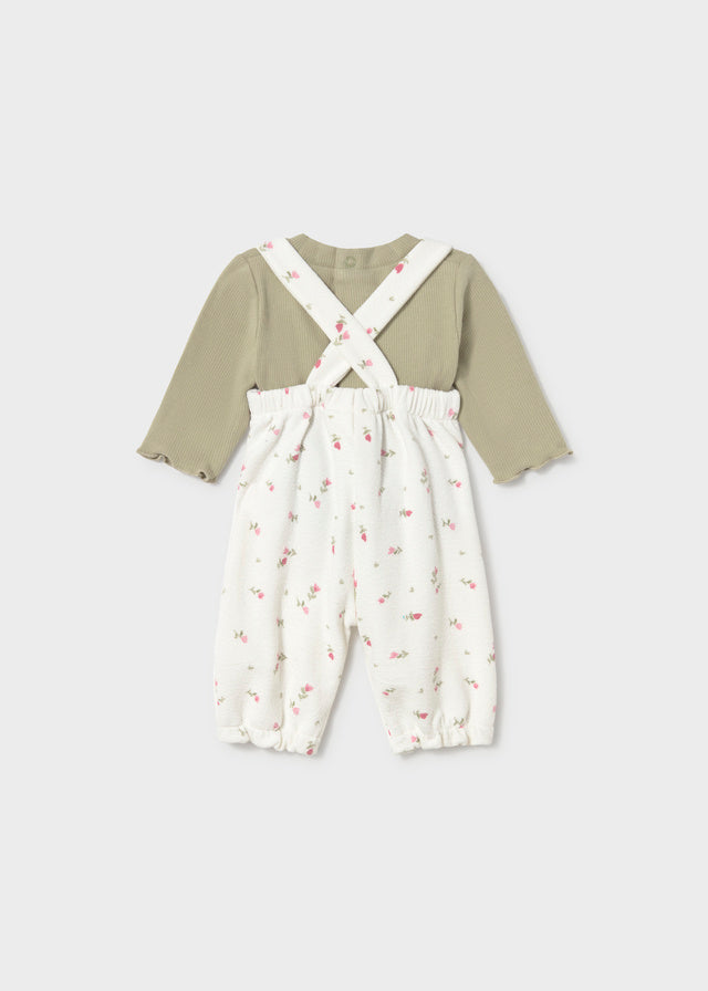 Conj. jardineira estampado - Loureiro