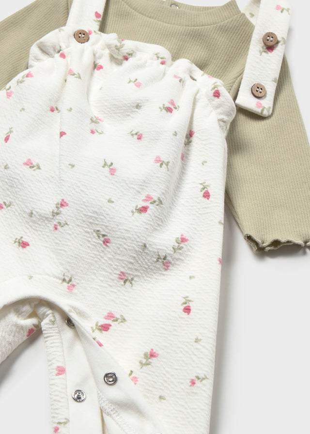 Conj. jardineira estampado - Loureiro