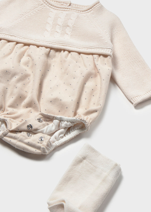 Macacão combinado e collants - Cerámica