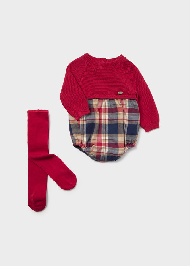 Macacão combinado e collants - Red