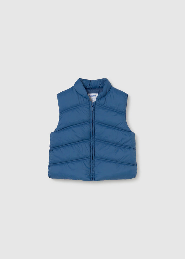 Conj. calça seweat-colete - Azul escur