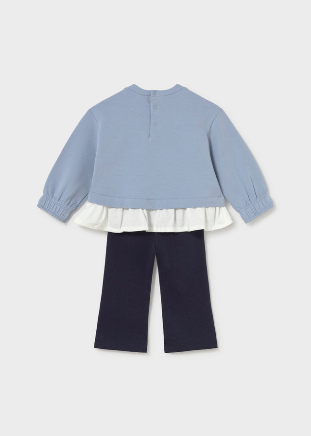 Conj. leggings flare - Marinho