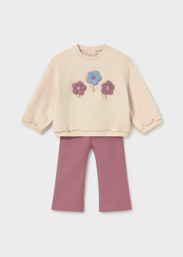 Conj. leggings sweat - Violeta