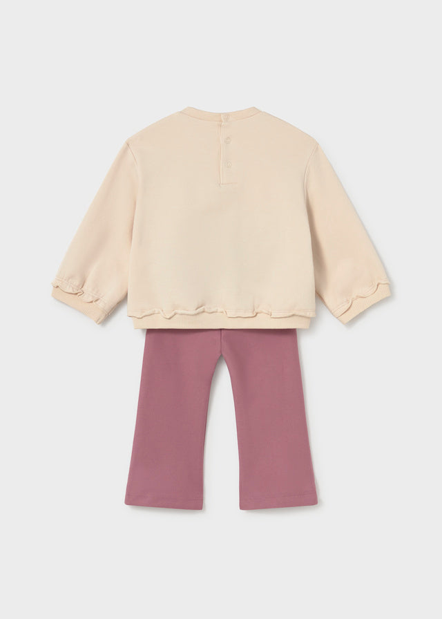 Conj. leggings sweat - Violeta