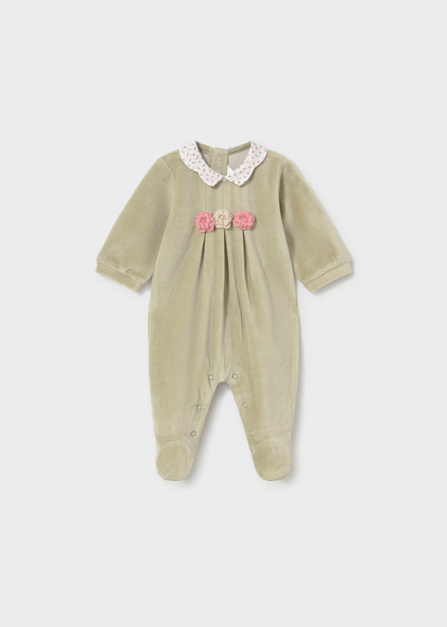 Conj Babygrow c/ gola redonda - Loureiro