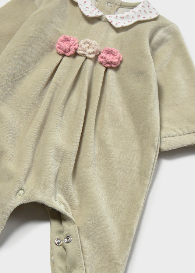 Conj Babygrow c/ gola redonda - Loureiro