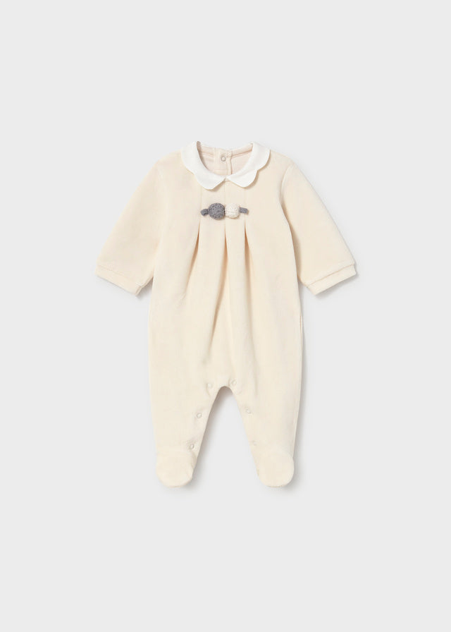 Conj Babygrow c/ gola redonda - Cerámica