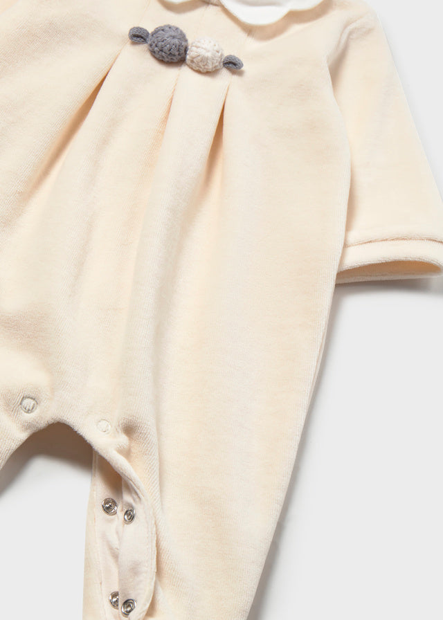 Conj Babygrow c/ gola redonda - Cerámica
