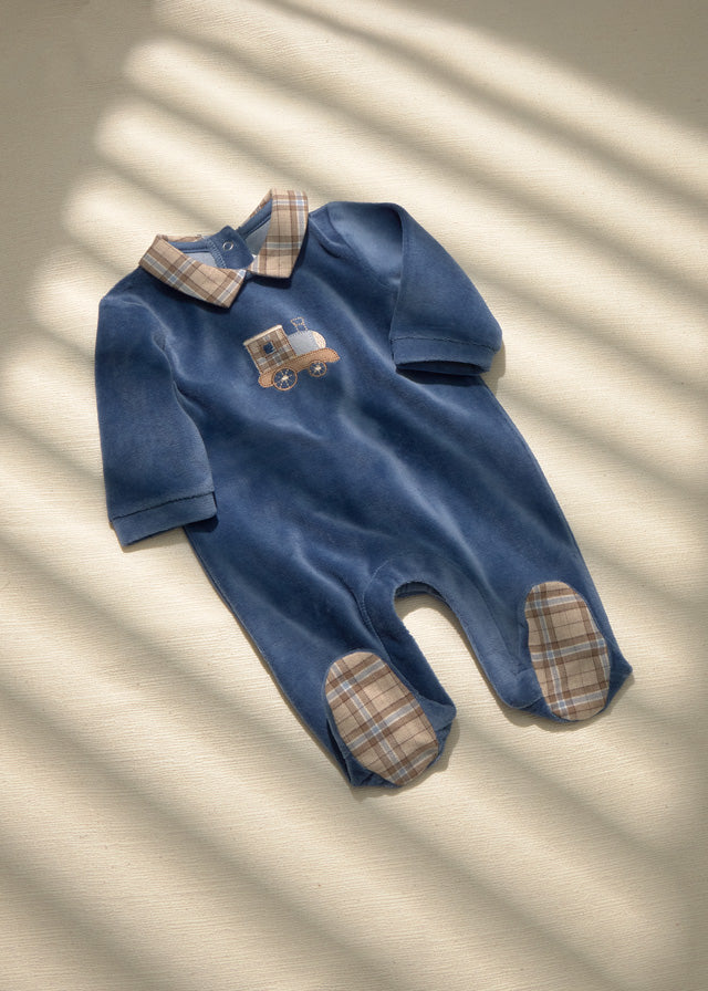 Babygrow tundosado gola - Blueberry