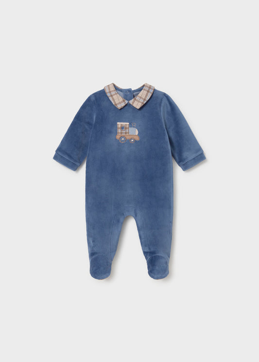 Babygrow tundosado gola - Blueberry