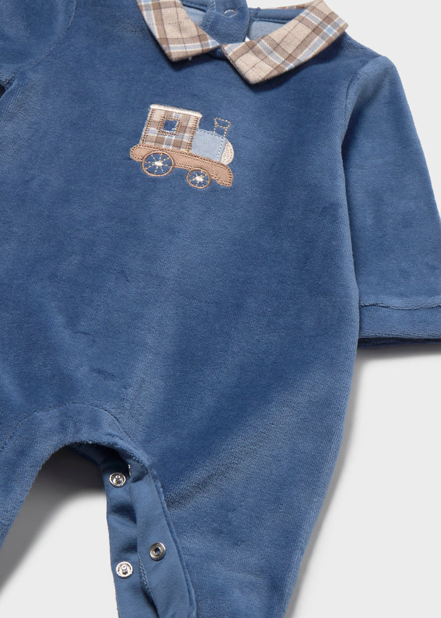 Babygrow tundosado gola - Blueberry