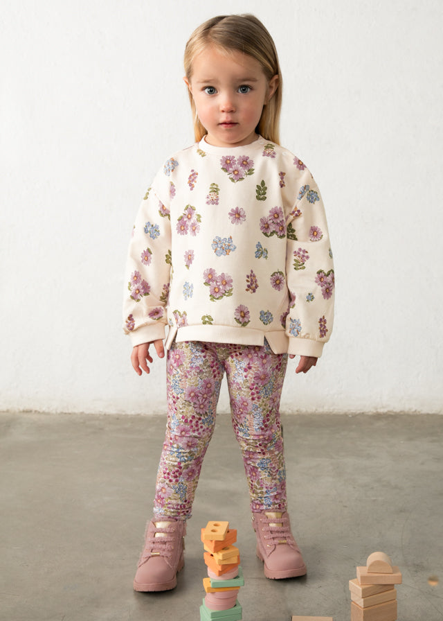 Leggings estampadas - Rosa malva