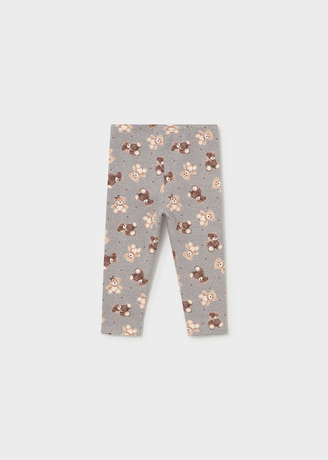 Leggings estampado felpa - Cinza vig