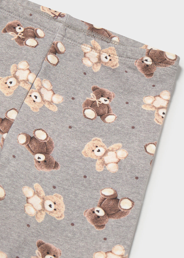 Leggings estampado felpa - Cinza vig
