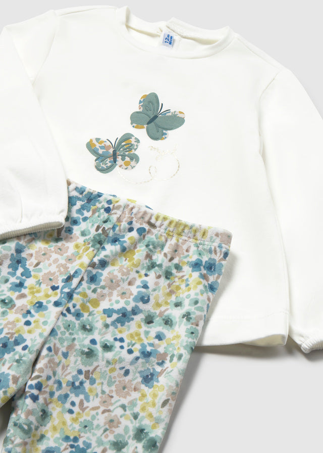 Conj. leggings colete pelo - Anis
