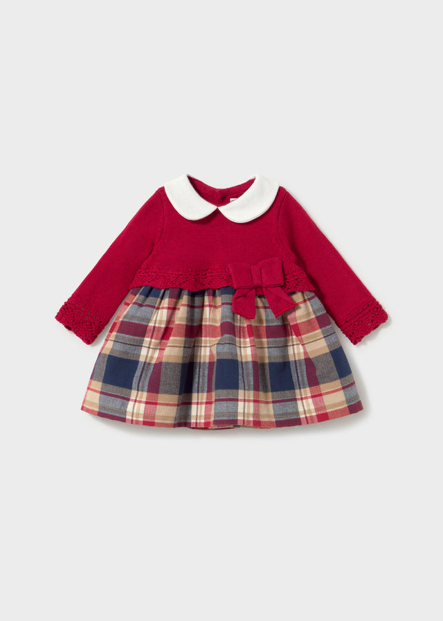 Vestido malha combinado - Red