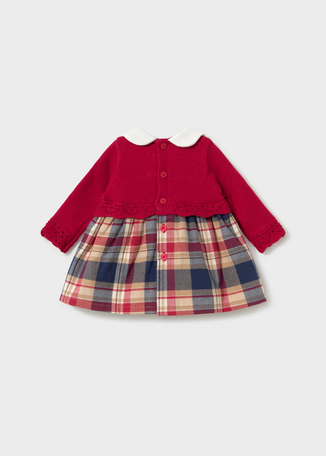 Vestido malha combinado - Red