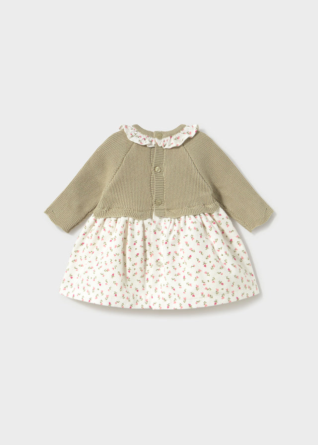 Vestido malha combinado - Loureiro