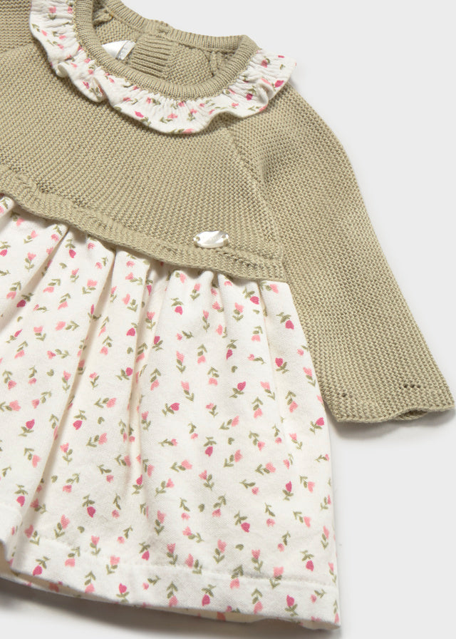 Vestido malha combinado - Loureiro