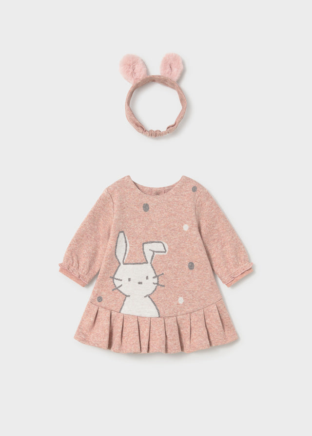 Vestido jacquard - Nude vig