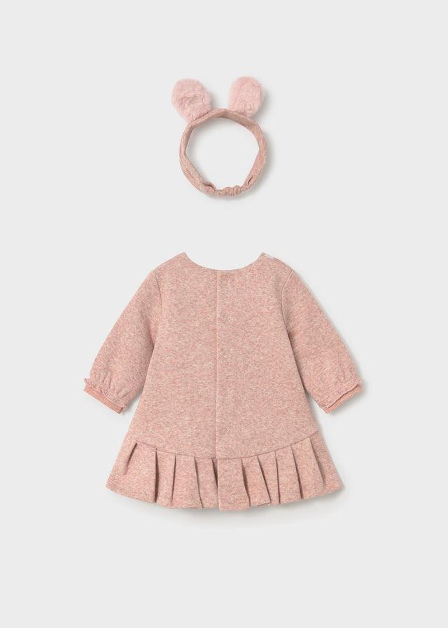 Vestido jacquard - Nude vig