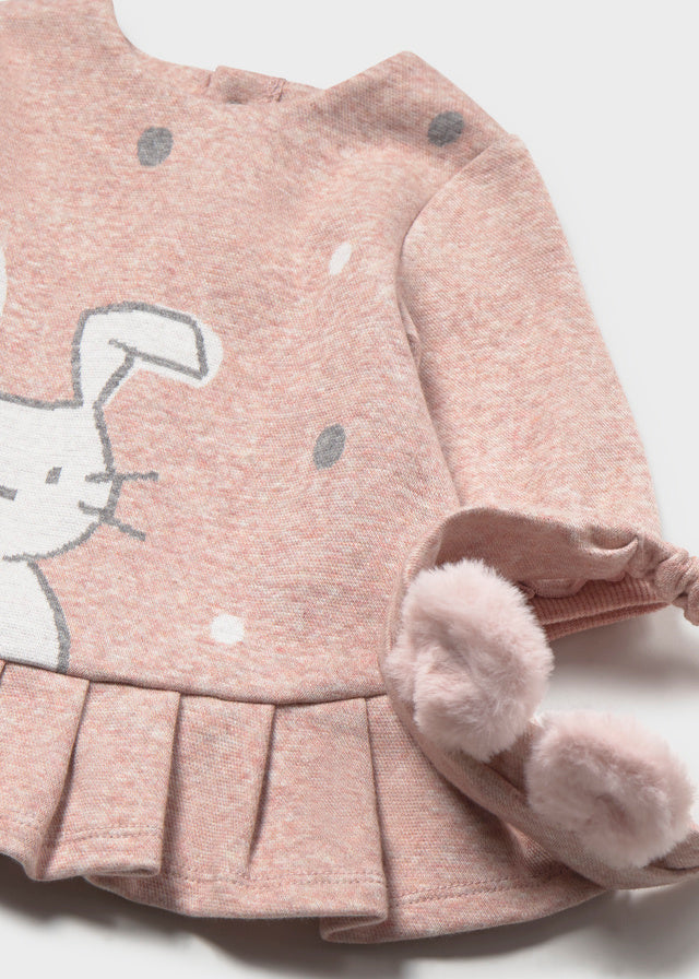 Vestido jacquard - Nude vig