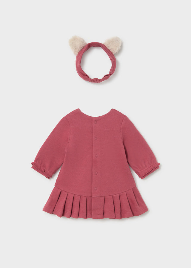 Vestido jacquard - Ameixa