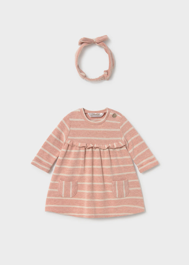 Vestido jacquard - Nude vig