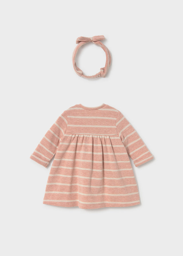 Vestido jacquard - Nude vig