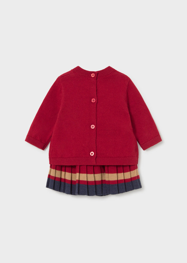 Conj. saia e jersey tricô - Red